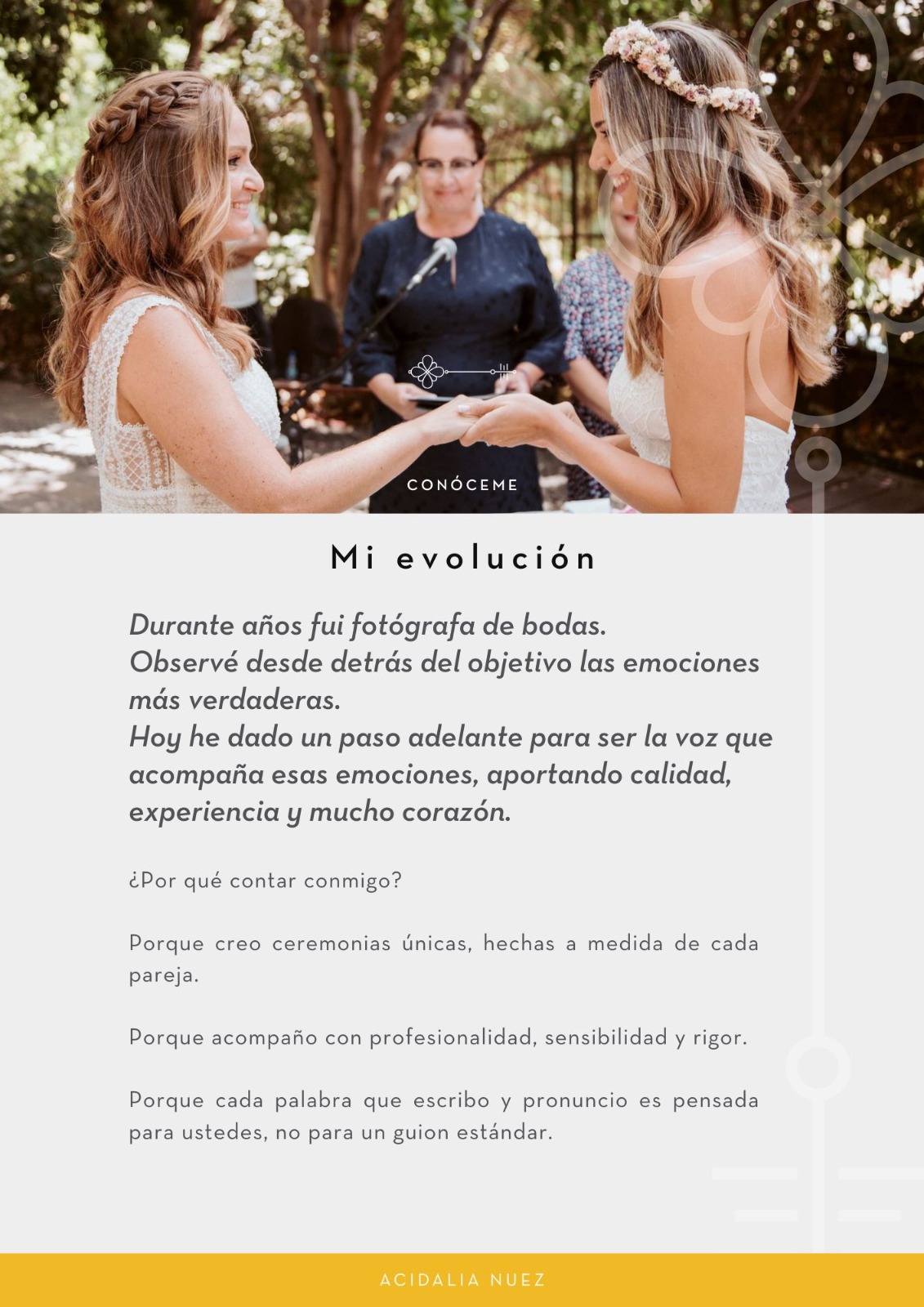 Boda en jardín